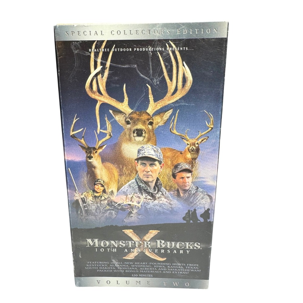 Realtree Monster Bucks X 10th Anniversary Volume 2 VHS Hunting Video 2002